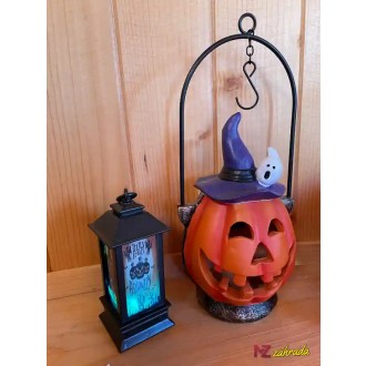 Halloween solárny lampáš tekvica 26,7 cm