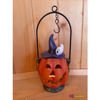 Halloween solárny lampáš tekvica 26,7 cm