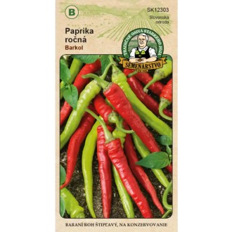 Paprika ročná (Capsicum annuum L.) „Barkol” 