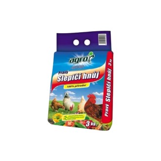 Pravý slepačí prírodný hnoj AGRO CS 3 kg