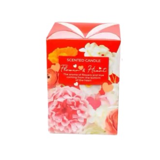 Vonná sviečka v skle DeLuxe Flowers & Hearts