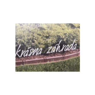 Záhradný obrubník hnedý 5 m (20 x 25)